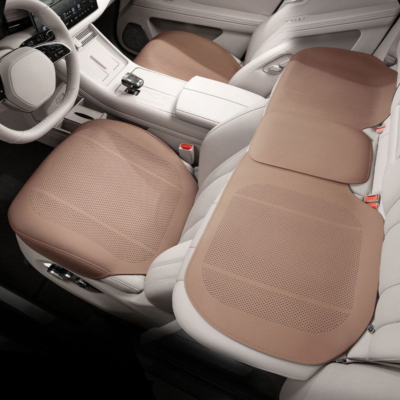Cushion Summer Cooling – Mercedes-Benz Seat cushion, seat cover - b-full-coverage-thin-chestnut-brown-three-piece-set