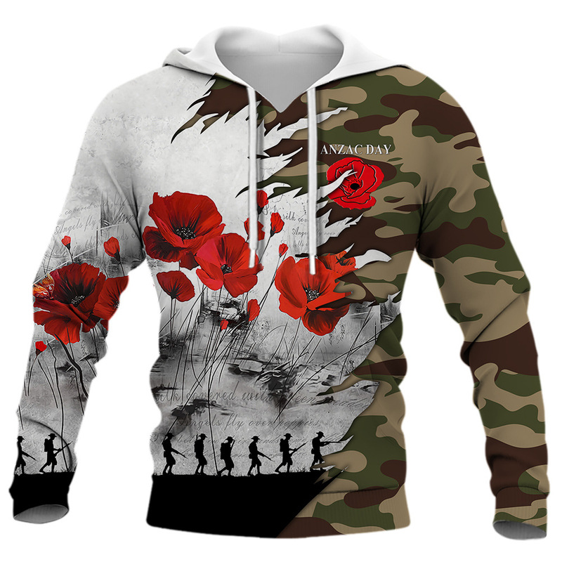 Independent station New hooded sweater 3D digital Australian New Legion daily printed men's hoodie wholesale cross-border foreign trade