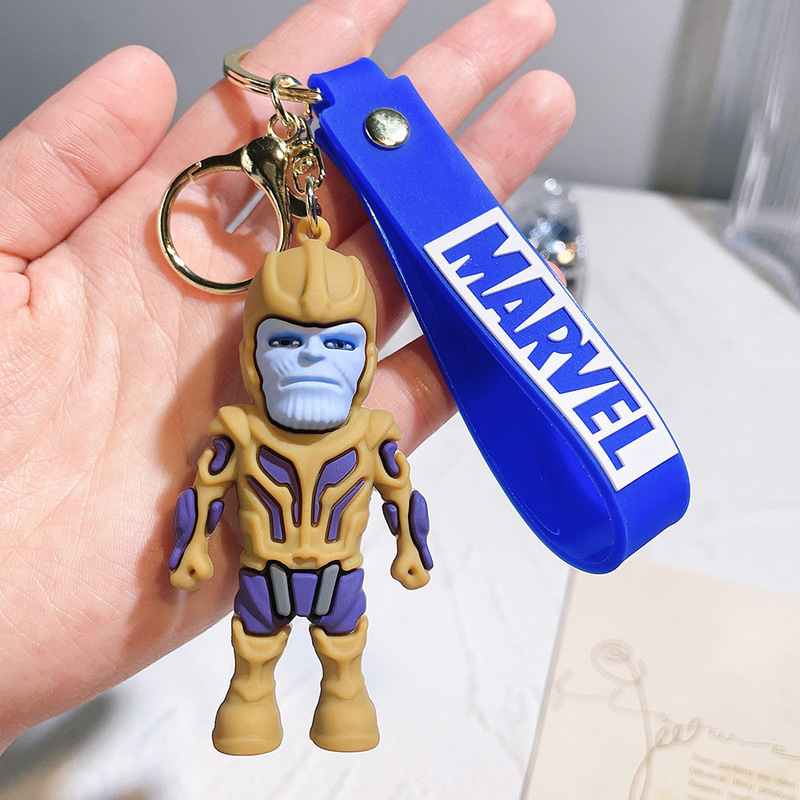 2025 アベンジャーズスパイダーマンキーホルダーキャプテンアメリカ車のキーペンダントマーベルキーホルダー卸売|undefined