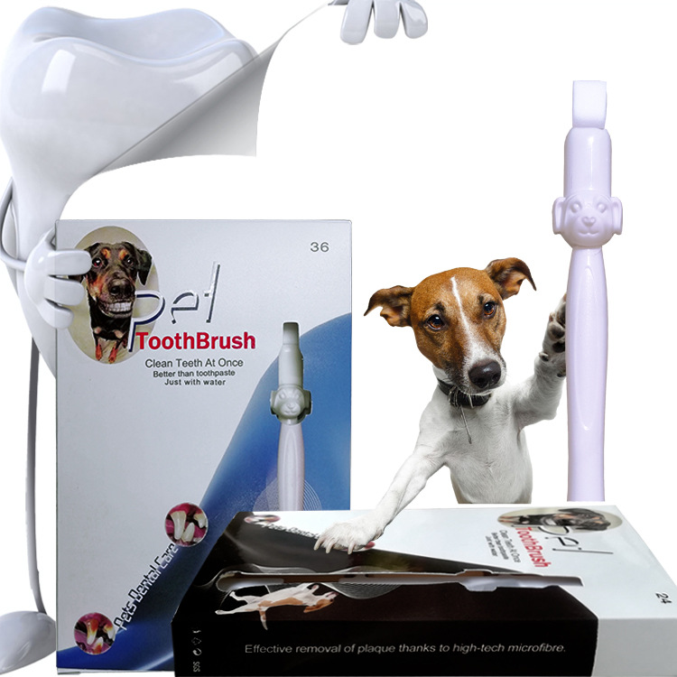 寵物牙刷 新品 狗用潔牙擦 便攜式潔齒工具 貓狗口腔護理產品