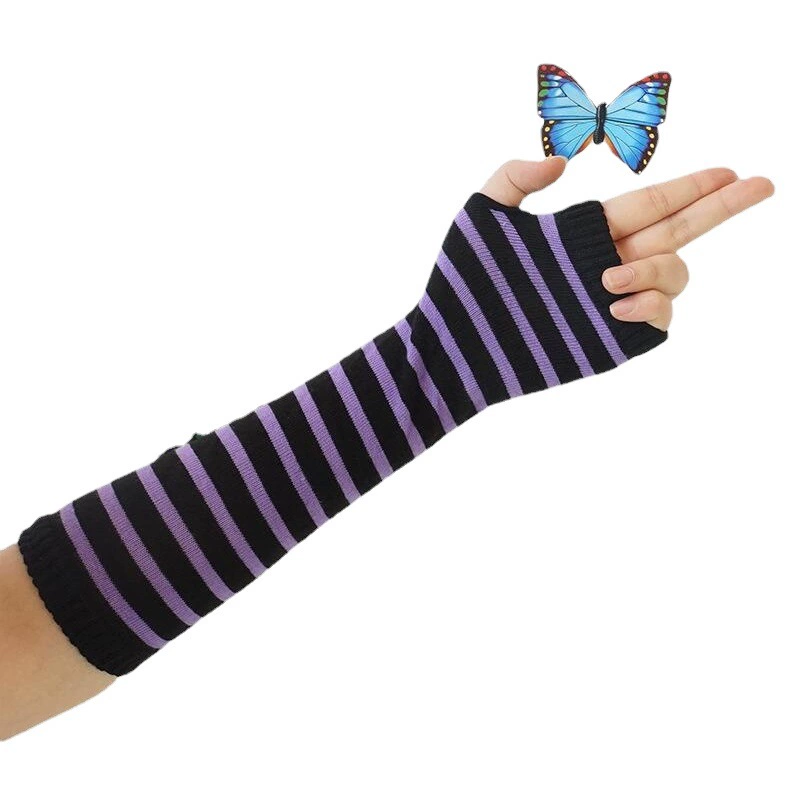 Трансграничные горячие продажи полосатые рукава ниндзя Cosplay рукава для девочек новый стиль одежды противообрастание рукава