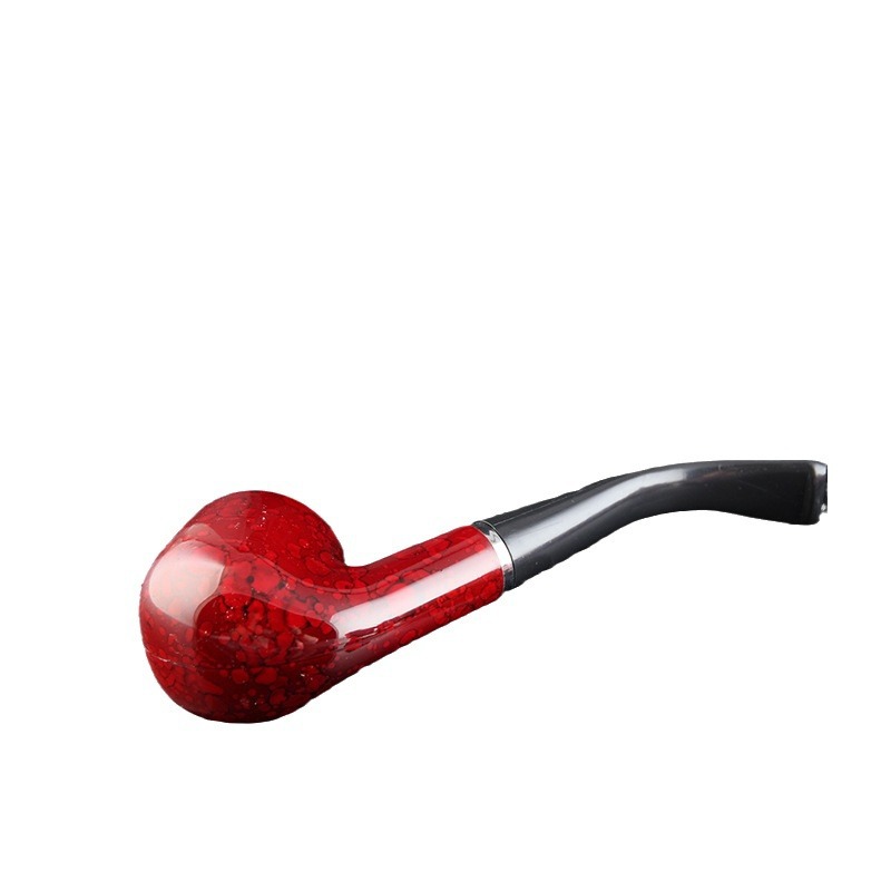 Resin smoke fighting old -style iron pot round cigarette cigarette cigarette dual -use, disassembly washing cycle filter entry -level traditional cigarette bucket 5