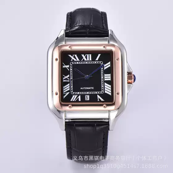 2025 Xin Model Aliexpress Cross-Border Series Three-Pin Quartz Watch Square Men's Belt Watch European and American Famous Watches