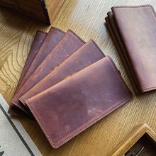 跨境同款对折手拿钱夹 餐厅账单收据夹支票钱夹 PU皮酒店票据皮夹