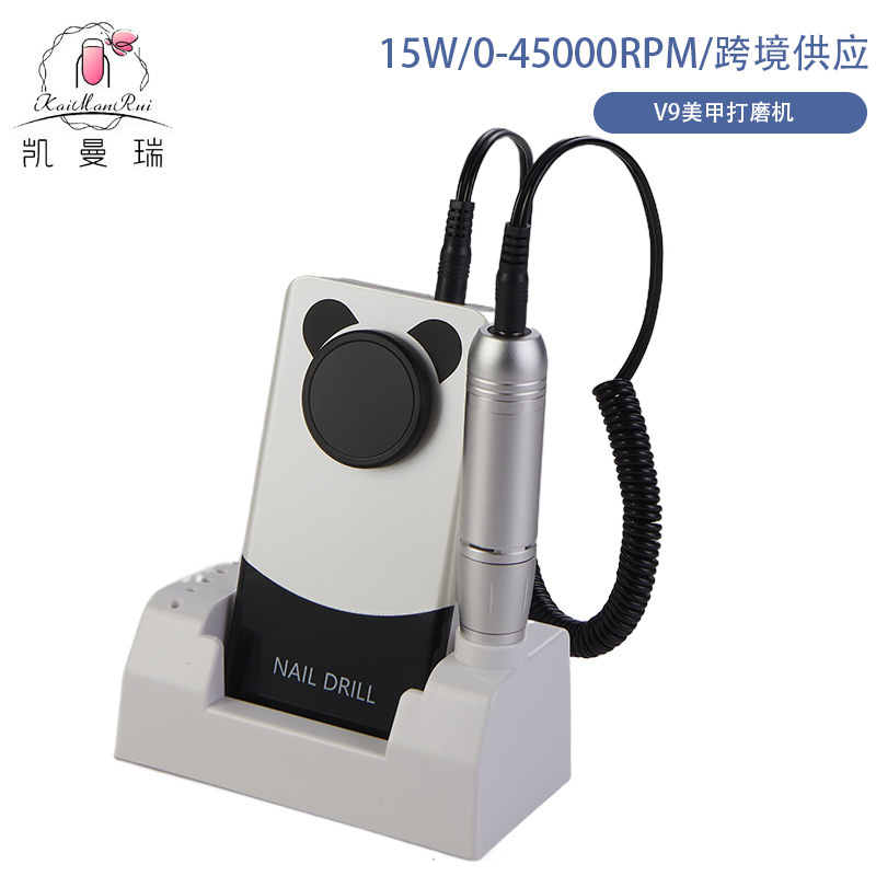 Nuevo tipo de amolador de uñas doméstico de almacenamiento eléctrico amolador de uñas especial 45000RPM amolador de uñas de velocidad ajustable