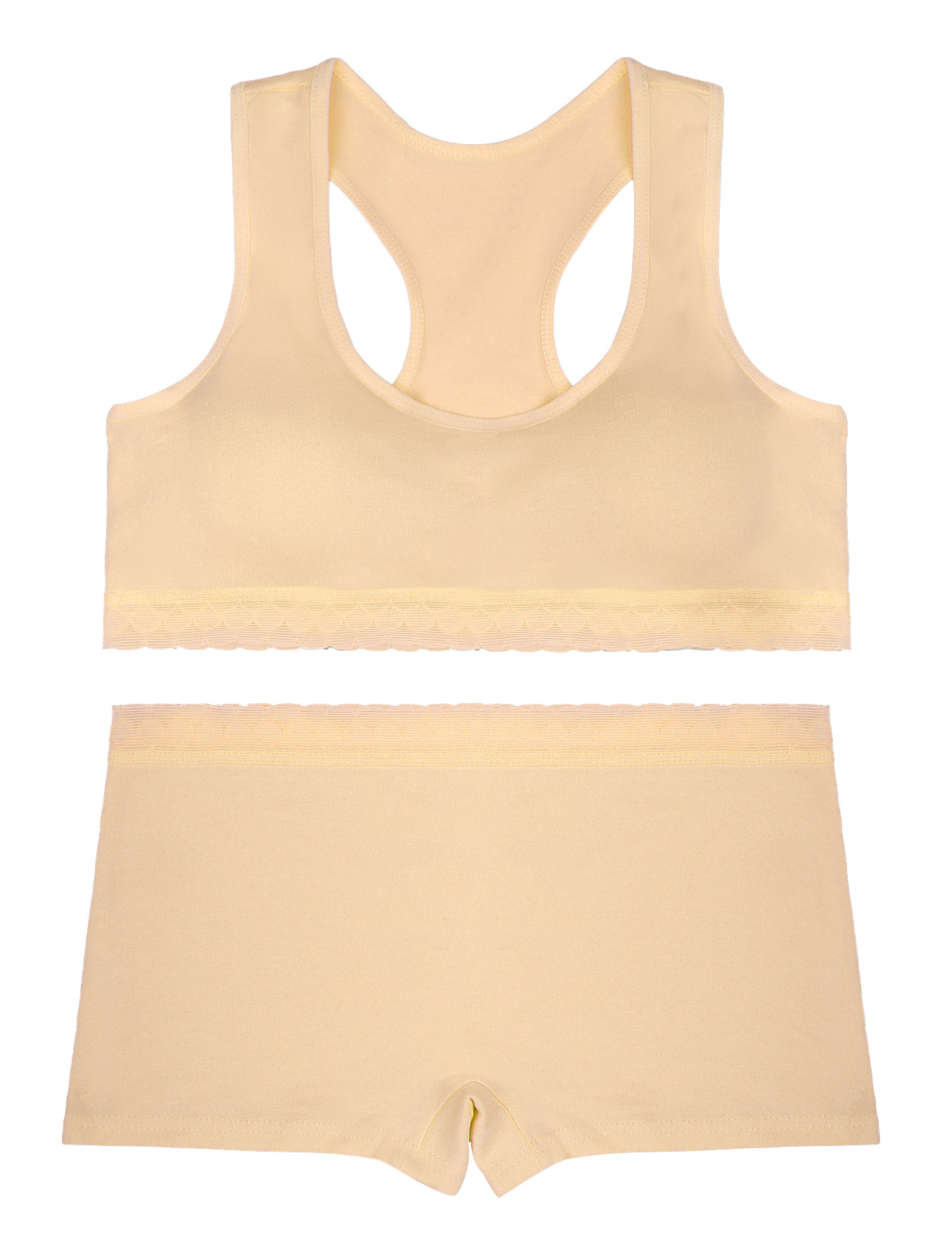 Sujetador deportivo para niñas sin anillo de acero, período de desarrollo cómodo de algodón, ropa interior de chaleco de encaje para niñas de 12-16 años