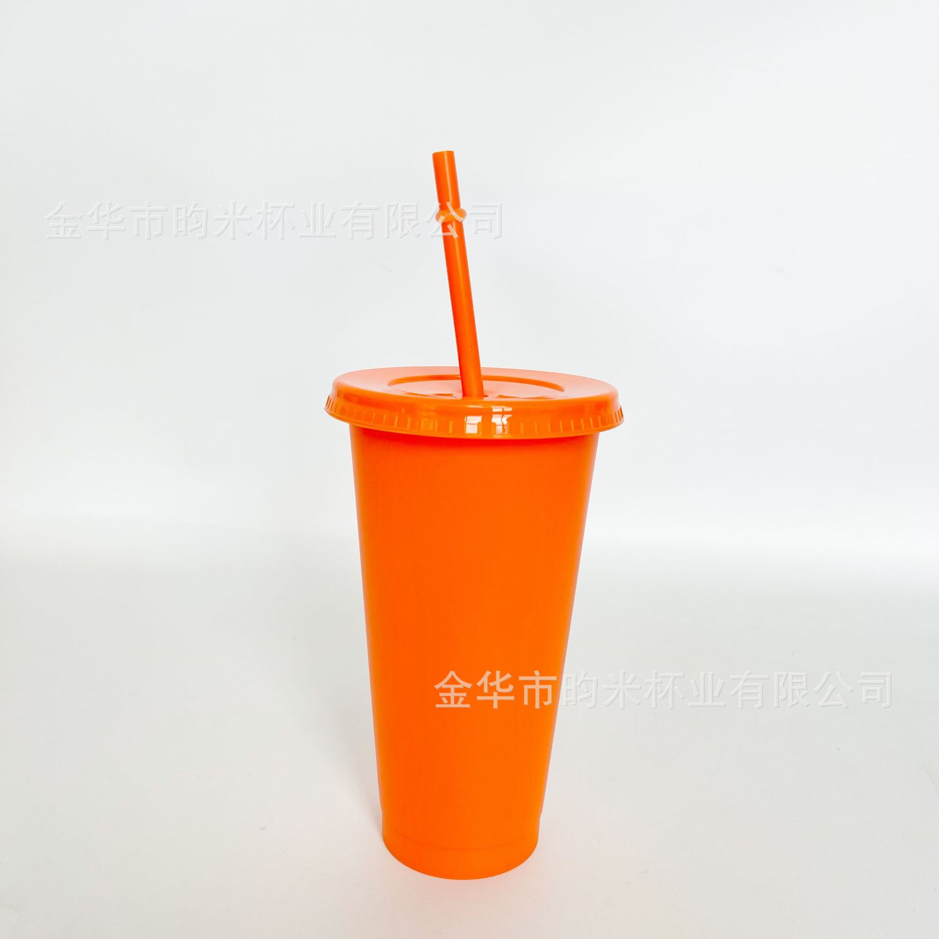 Transfronterizo PP color 24OZ taza de paja taza de té de leche de gran capacidad 710ML taza de plástico monocapa de color sólido se puede imprimir logotipo