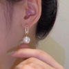 Blue mosquito coil, sophisticated earrings, cat's eye, no pierced ears, for every day