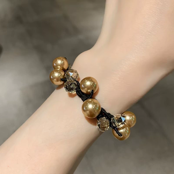 From pearl, champagne color