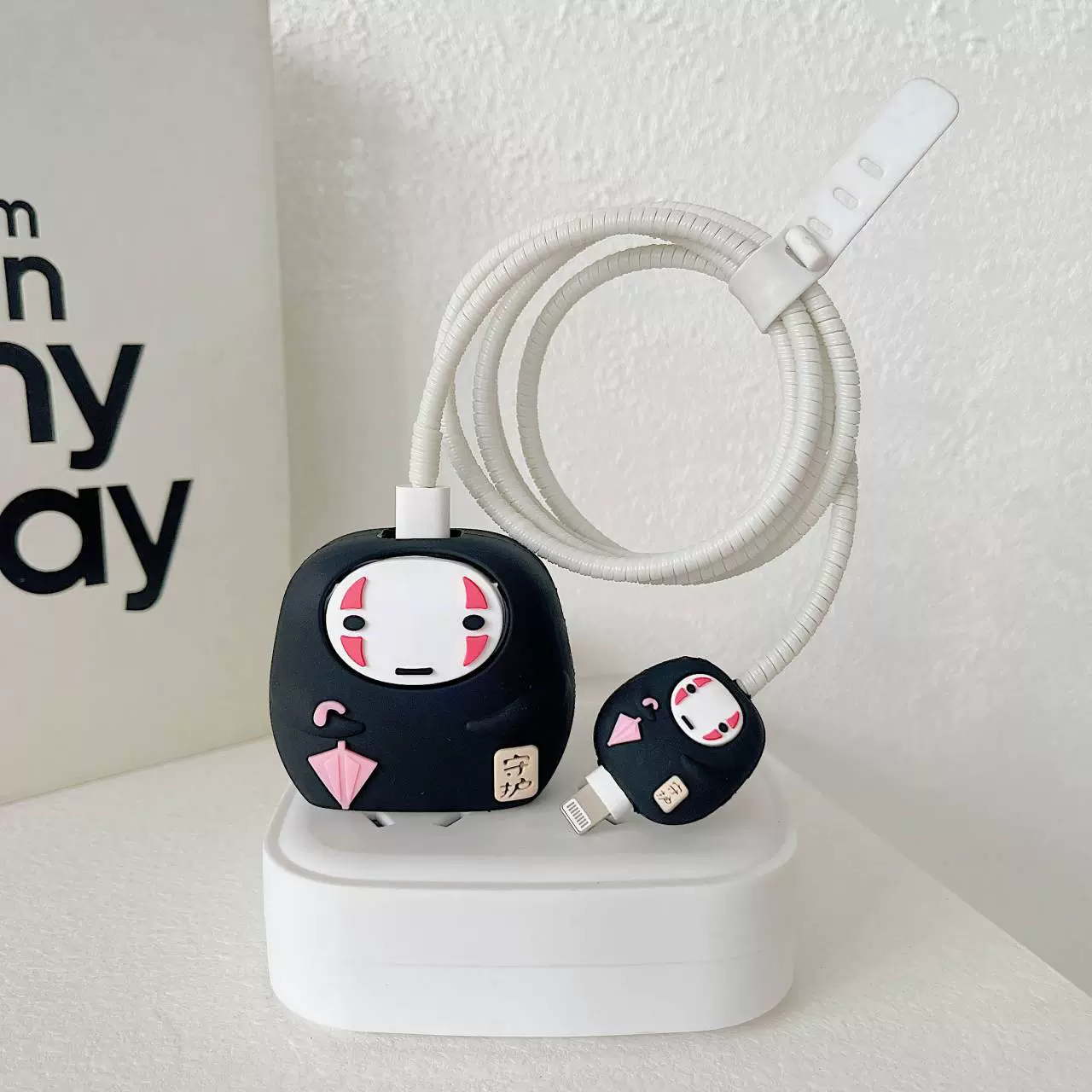 Apple, cartoon charger, protective case, 20W