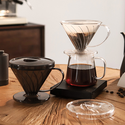 Hand brewed coffee filter cup V60 plastic coffee filter funnel cup American coffee drip coffee utensil