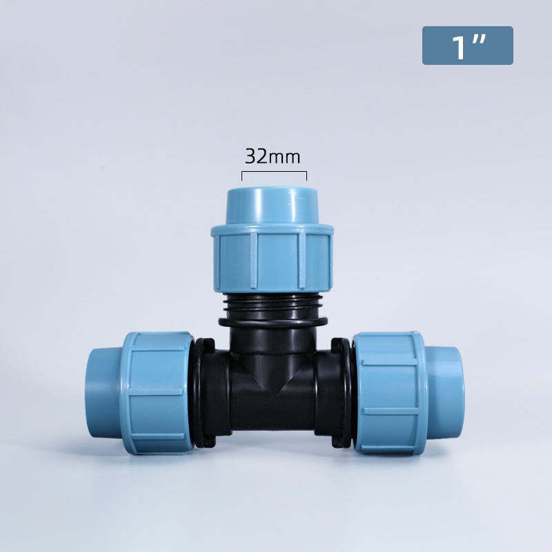 Conector de tubería de agua de plástico PE accesorios de tubería de conexión rápida PE reparación de emergencia cable interno codo PE Conexión de tarjeta rápida cable externo tee al por mayor