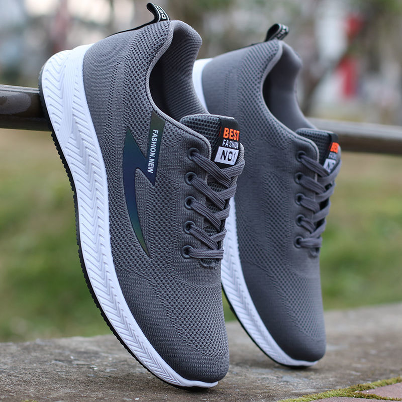Men's Shoes, Breathable and Comfortable Sports Shoes, Trendy Youth Fly-Knit Running Shoes, Non-Slip and Wear-Resistant Work Casual Shoes for Men Men's Shoes, Breathable and Comfortable Sports Shoes, Trendy Youth Fly-Knit Running Shoes, Non-Slip and Wear-Resistant Work Casual Shoes for Men