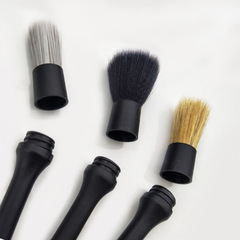 Pig bristle air conditioning outlet detail brush, makeup gap brush, car cleaning, beauty and car wash small brush set, 3 pieces