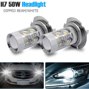 ����܇�� H8 H11 H4 H7 50W 2835 10LED �F�� ����ǰ�՟�6500K