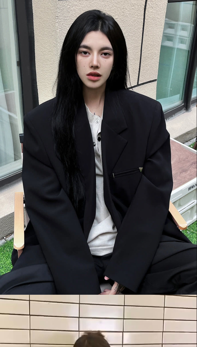 Black Slim-fit Women's Blazer For Spring Autumn Elegant Jacket_voghion.com