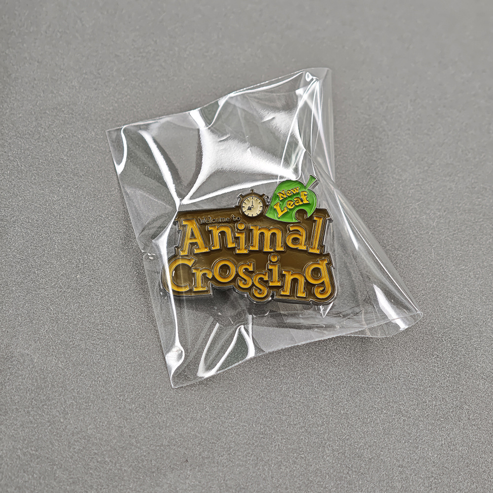 Animal Crossing New Leaf Logo Enamel Pin Game Badge Game Fan Collectible Ornament Gift Accessory