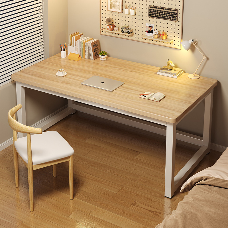 Escritorio de computadora para el hogar moderno y minimalista dormitorio de madera maciza estudio escritorio de escritorio para adultos escritorio de oficina rectangular