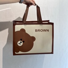 无纺布卡通彩色花朵童装童鞋服装店女装打包购物礼品手提袋子批发