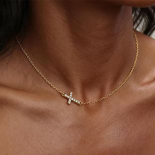 PVD��ՠt����18K��ʮ�ּ��朲��P��ʯ����ɫʮ�ּܵ�����