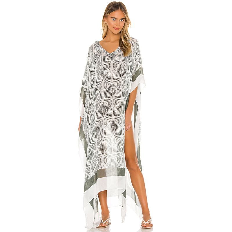 Femmes Mode Bande Polyester Cover Ups display picture 3