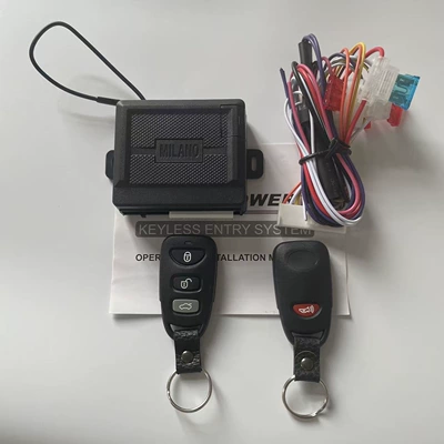 Car anti-theft device, remote control for central locking, remote control switch, keyless entry
