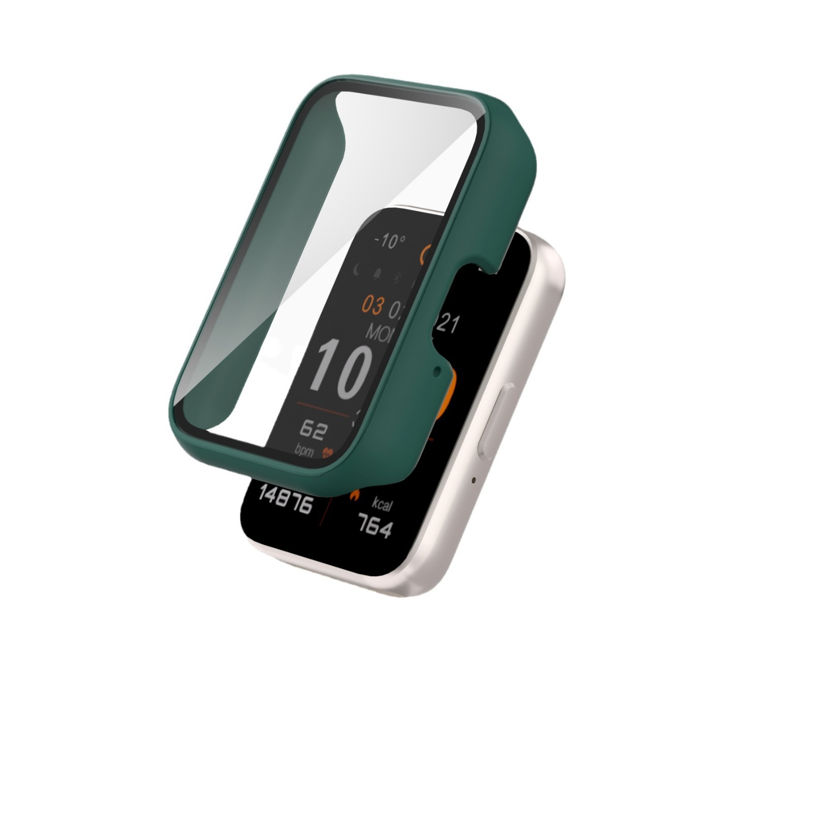 This is a protective case for the Samsung FIT3 wristband, featuring a PC matte finish and a solid color glossy finish with an integrated case and film undefined