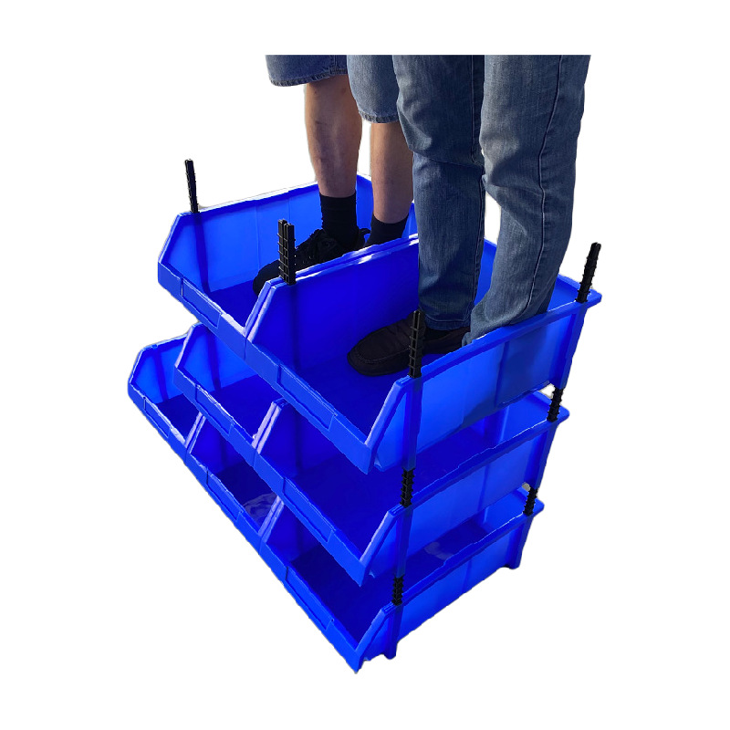 加厚斜口零件盒组合式工具盒 全新料螺丝元件盒 塑料五金物料盒