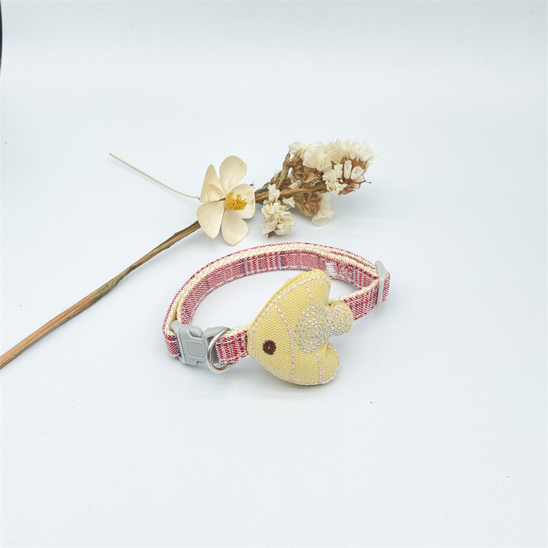 Nuevo collar de perro de dibujos animados collar de pez gato lindo collar de gato collar de collar pequeño fabricante de joyas de mascotas en stock