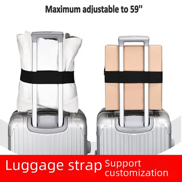 Elastic Suitcase Straps, One-Word Straps, Overseas Suitcase Checked Straps, Metal Buckles, Elastic Straps