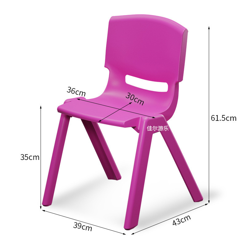 silla de respaldo de jardín de infantes silla para niños taburetes gruesos silla de comedor de plástico pequeño taburete doméstico pequeño image 43
