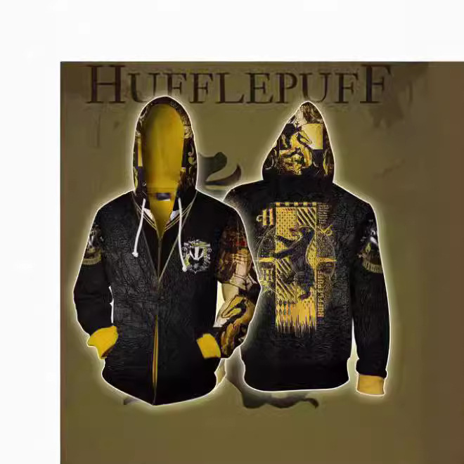 Harry Potter Series Animation 3D Digital Printed Hooded Sweatshirt Cosplay Casual Hoodie Source Manufacturer