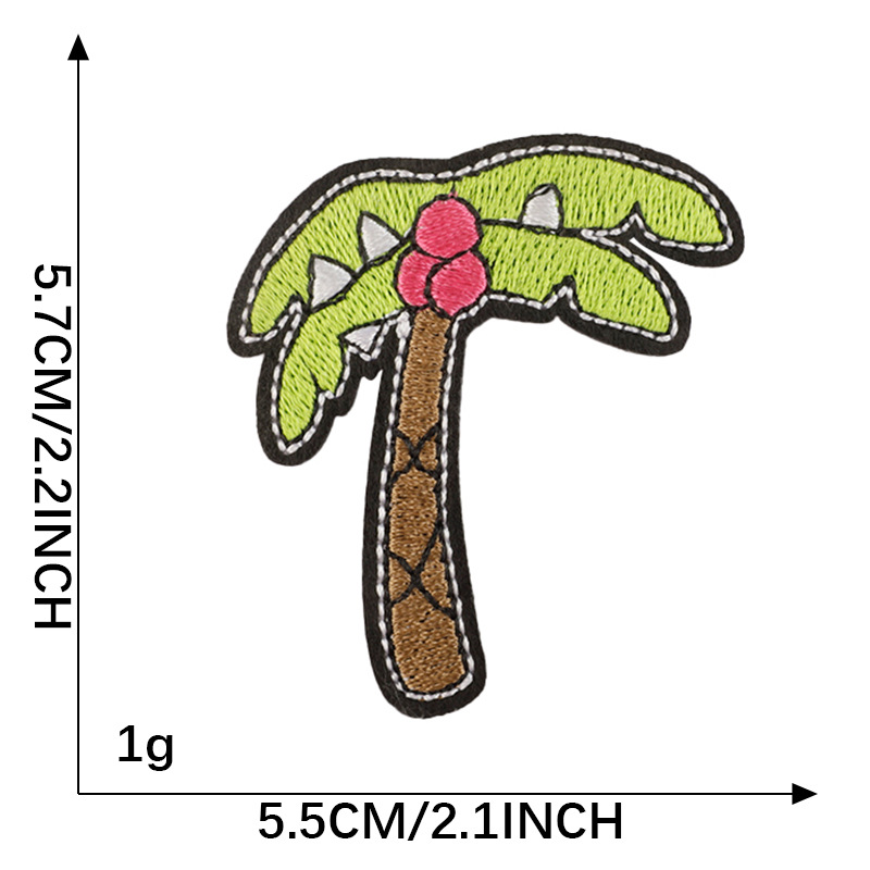 Pichuan bordado de computadora bordado pegatinas árbol mariposa ropa accesorios parche DIY accesorios pegatinas de tela pegatinas de adhesión