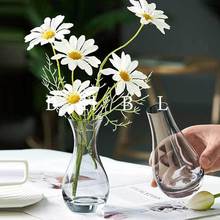 北欧简约ins风玻璃花瓶透明水培植物鲜花客厅装饰插花瓶摆件