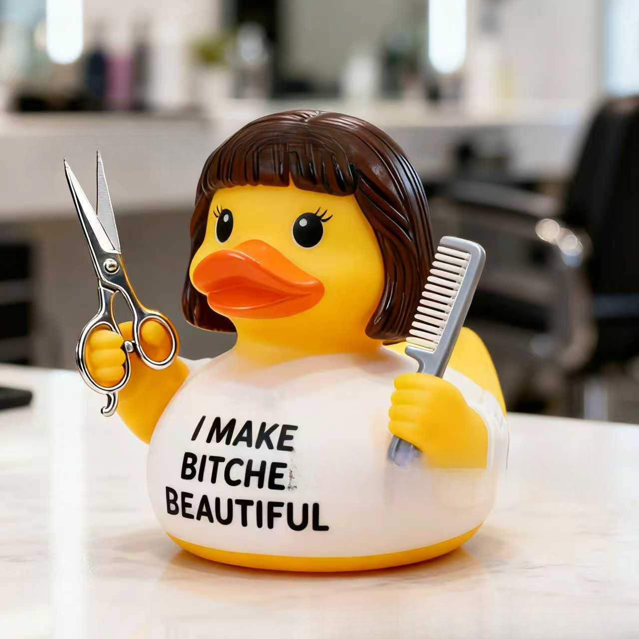Devil Duck Resin Figurine Ornament For Garden Decoration_voghion.com