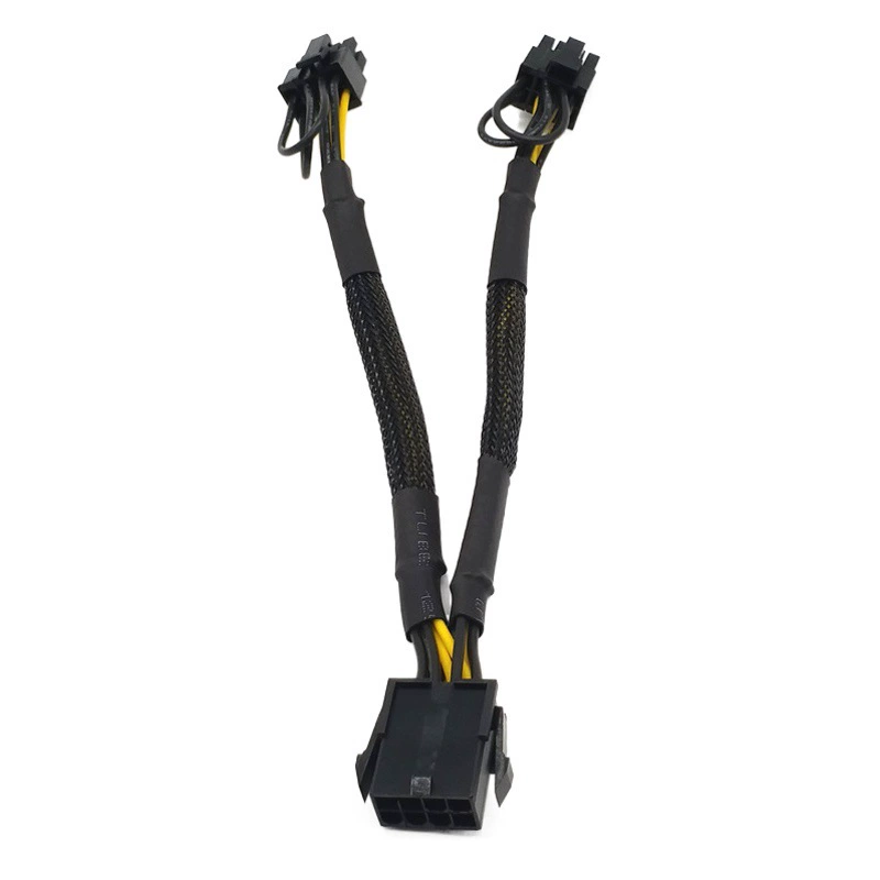 8P гнездо для двойного 6 + 2Pin штекер набор сетевой шнур питания видеокарта 8P для двойного 8p одна минута два кабеля питания переходной кабель