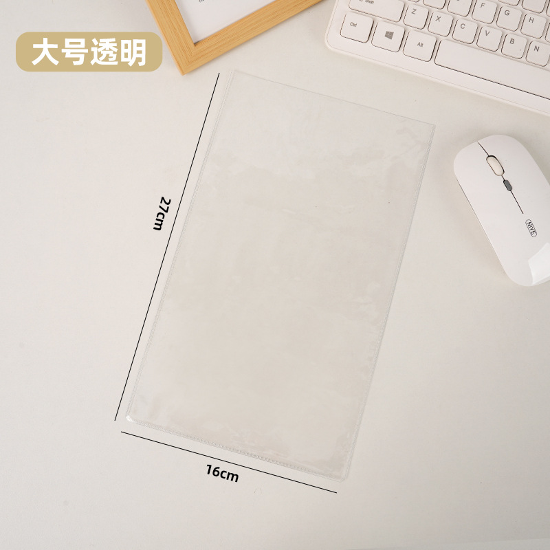 Bolsa suave de boca plana de PVC transparente, bolsa de embalaje para tarjetas colgantes, pantalones de bolsillo con solapa plana coloridos, bolsa de plástico de tamaño pequeño y grande