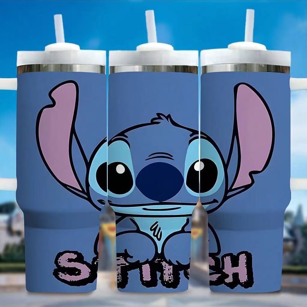 Transfronterizo Amazon 40oz Sanrio dibujos animados KT gato serie termo taza de hielo taza de café portátil con mango