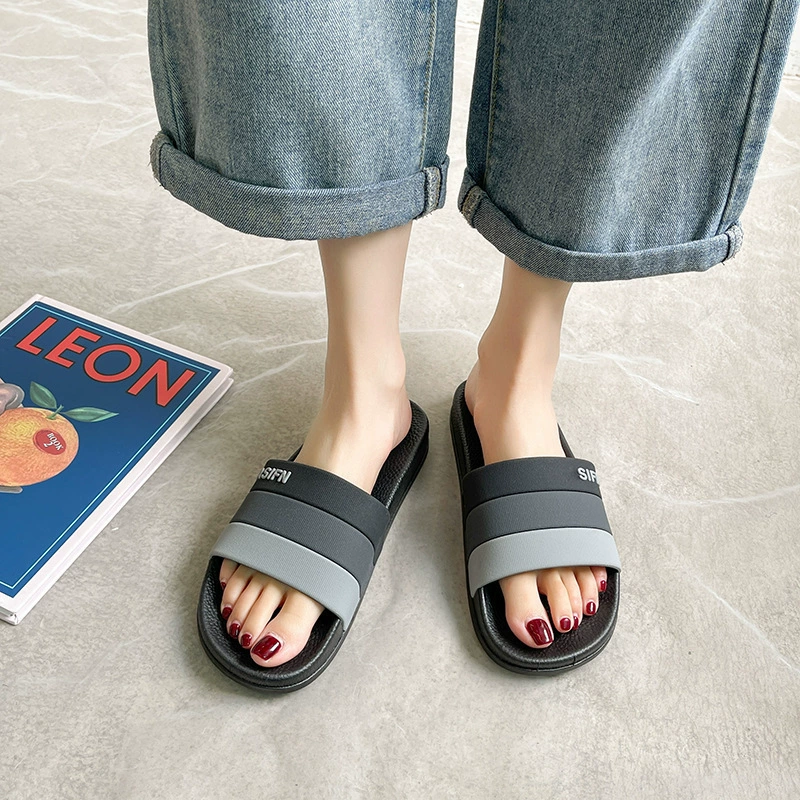 Мужские тапочки Мужская верхняя одежда Летние домашние Нескользящие тапочки для ванной комнаты Взрывчатые тапочки больших размеров Женские летние