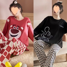 【两套换洗】新款睡衣女春秋季长袖两件套可爱女士学生家居服套装