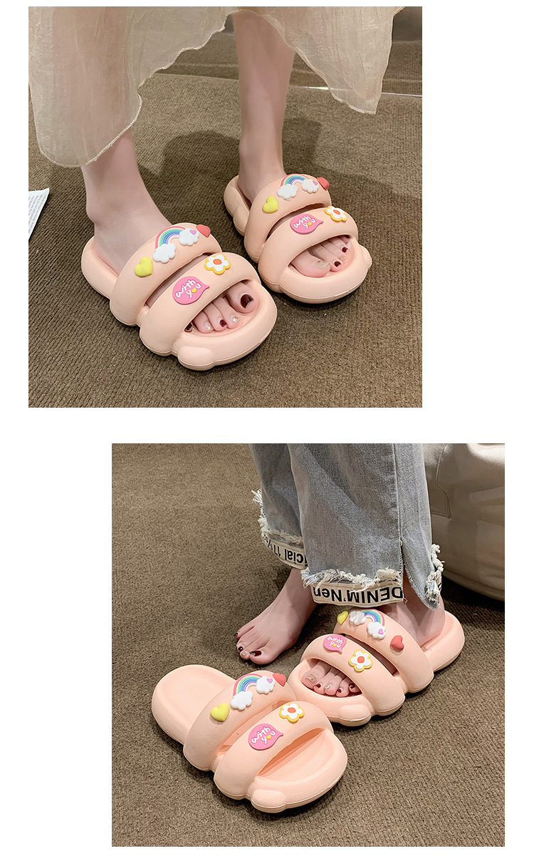 Women's Casual Cartoon Round Toe Slides Slippers display picture 3