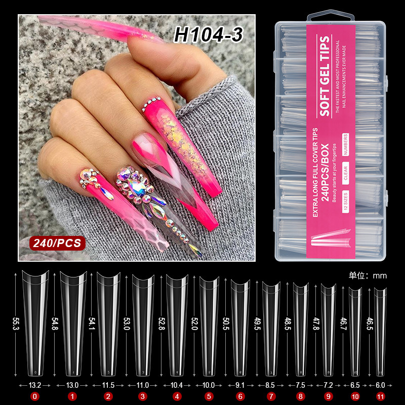 240pcs Jeans Ultra Large Clear Color