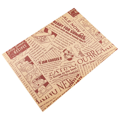 Sandwich wrapping paper packaging bag tray paper pad plate paper oil-absorbing paper baking oil-proof pad paper dinner plate pad paper