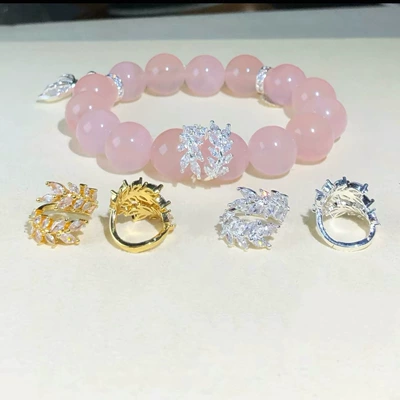 Zərgərlik ara hissələri Accessories Feather Running Ring Spacer