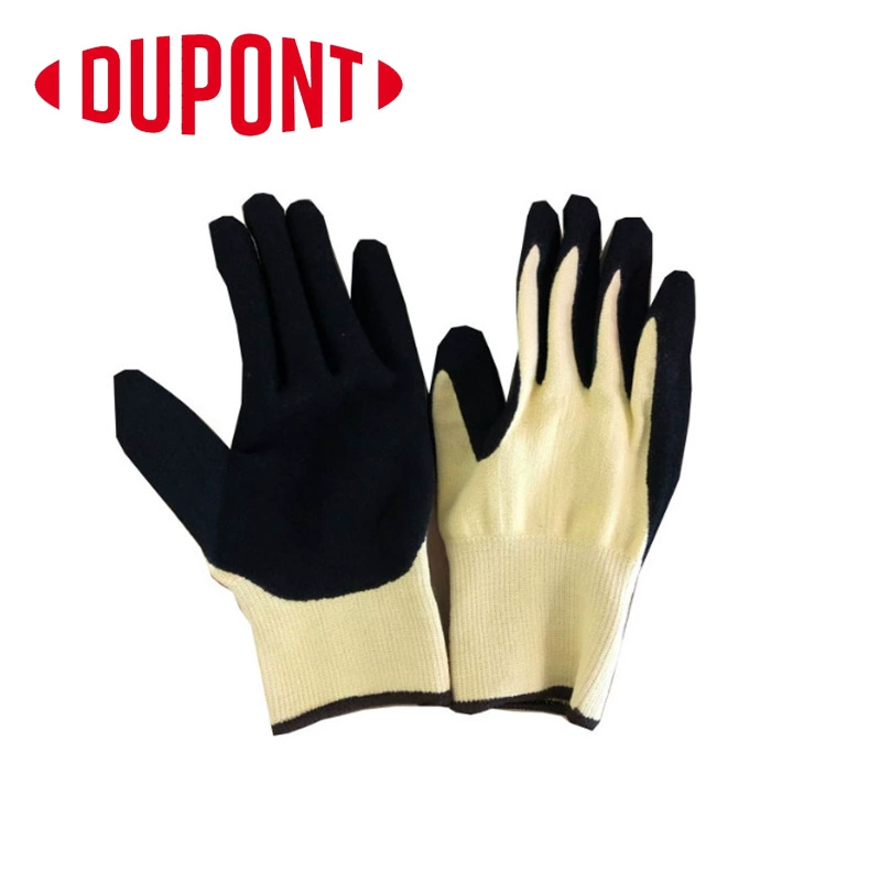 DuPont KT1305 Kevlar Пять уровней антирезания нитриловые матовые перчатки