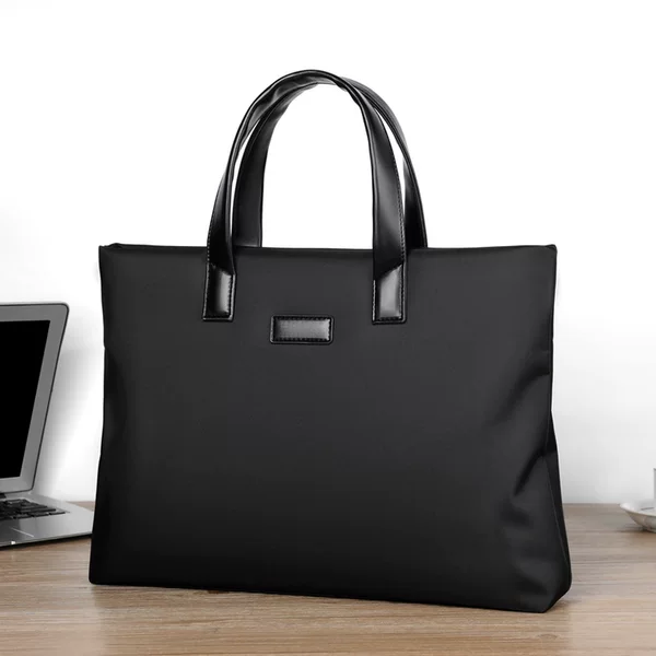 Men's laptop bag 14-inch business Oxford cloth portable briefcase Office conference bag gift printed logo