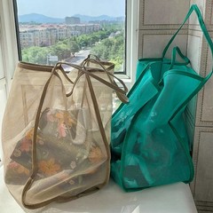 夏季沙滩包儿童收纳袋沙滩游泳收纳包海边沙滩袋网袋托特包整理袋