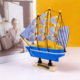 14cm Plastic Sailboat Mediterranean Style Creative Desktop Decoration Smooth Start of School Season Cake Dress Up