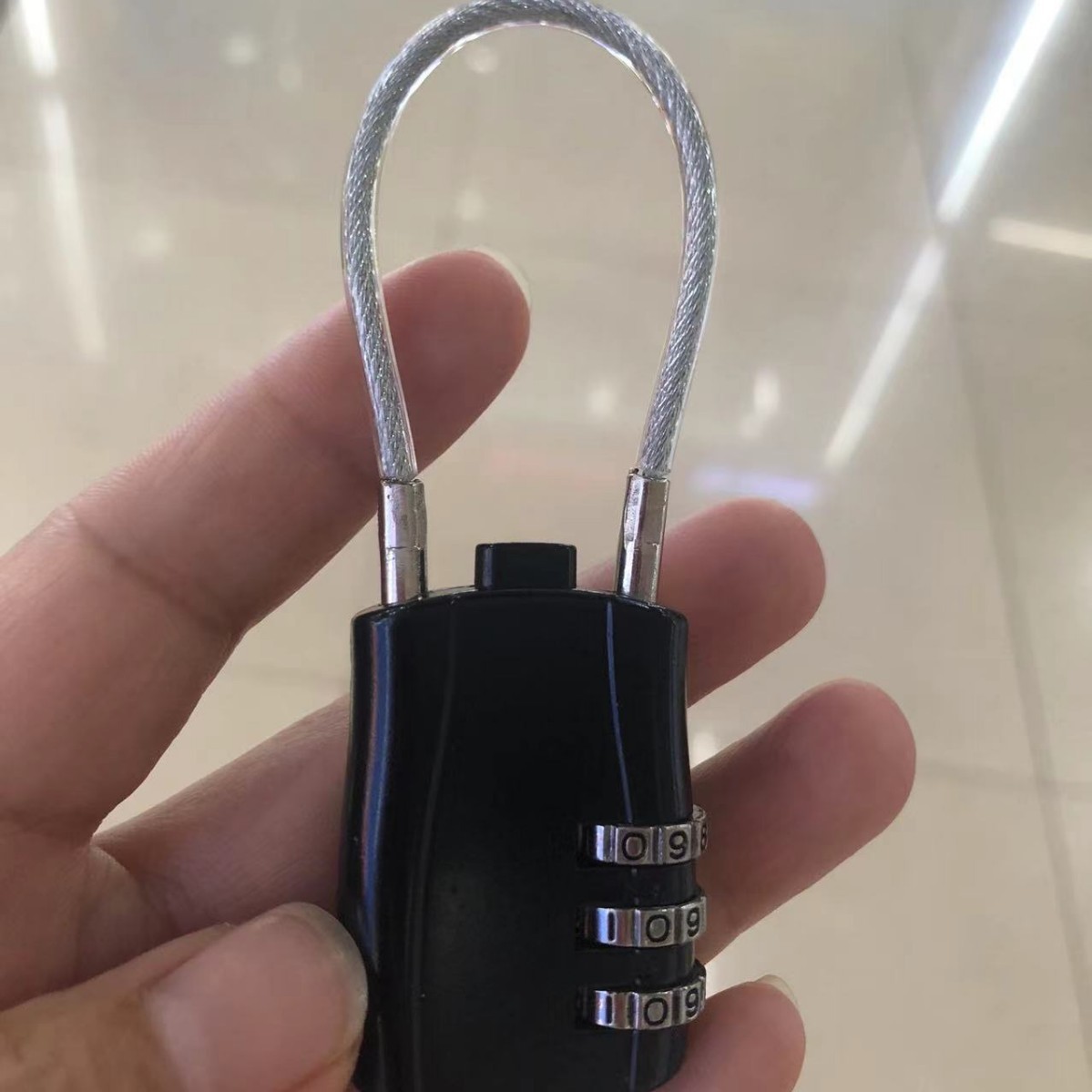 メーカー直販創意ワイヤーロープ税関ロックtsaバッグ旅行通関ロック携帯機械ロック印刷ロゴ