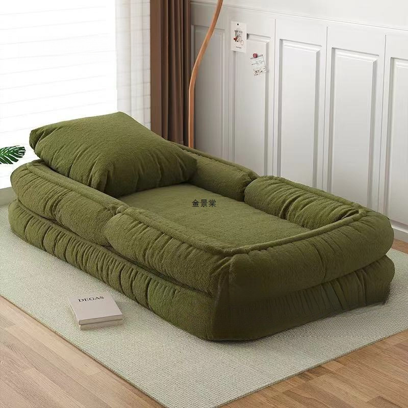 Lazy Sofa Human Doghouse Room Bedroom Small Sofa Single or Double Lazy Chair Reclining and Sleeping Folding Sofa Bed